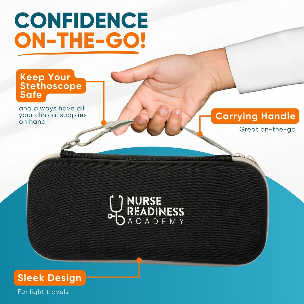 Complete Nursing School Bundle: Clinical Supply Kit Including Stethoscope Cas...