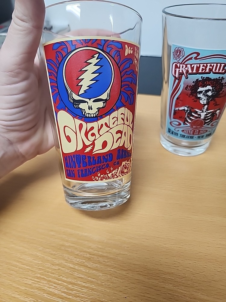 (4) 2019 Grateful Dead Glasses Pint