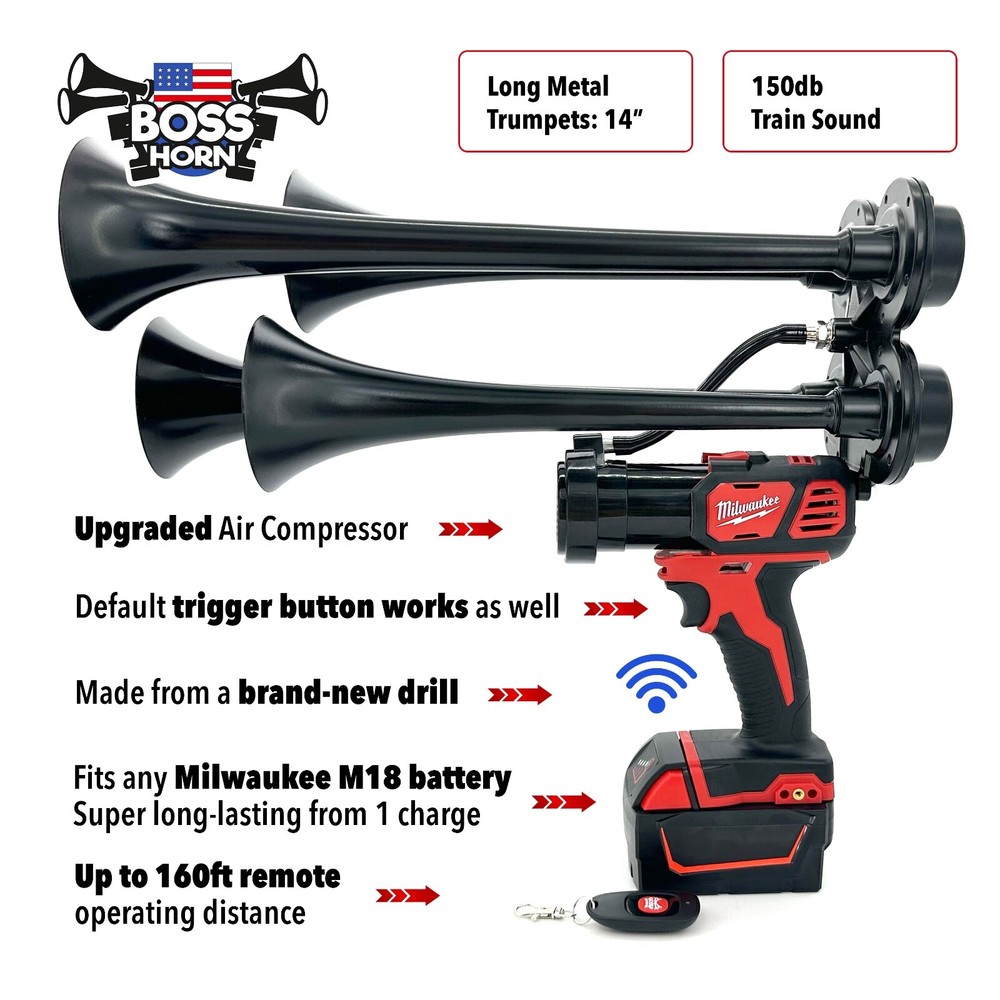 Milwaukee Train Horn + Remote