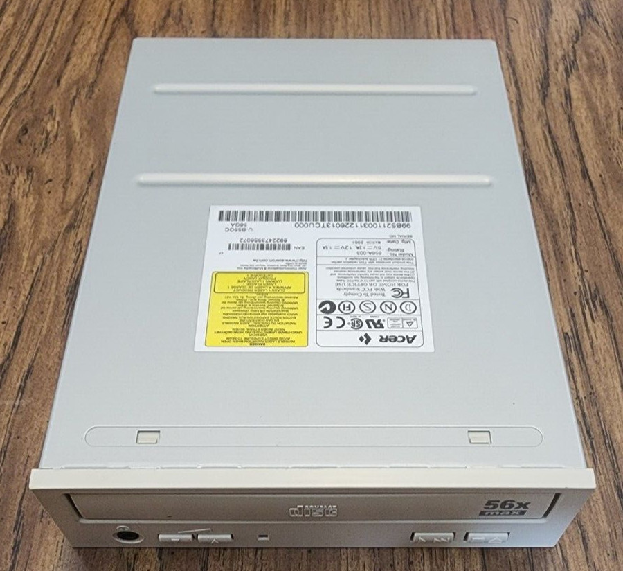 ACER CD-Rom Drv Model 656A-003 56x Ivory 5.25"