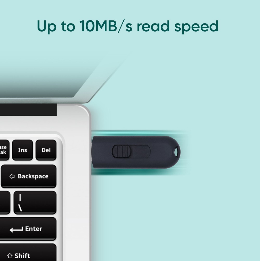 onn. USB 2.0 Flash Drive for Tablets and Computers, 64 GB Capacity