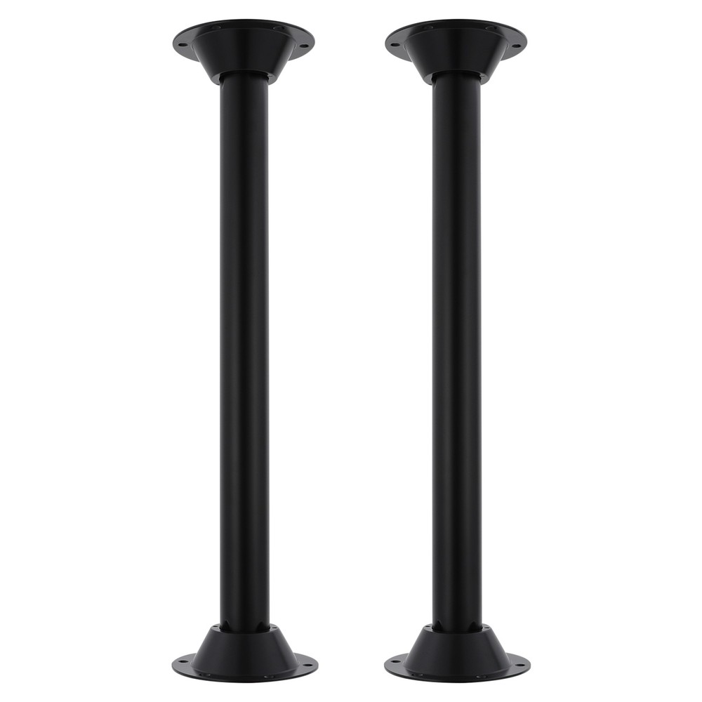 2-Pack Compact RV Table Legs with Pre-drilled Bases for Easy Assembly