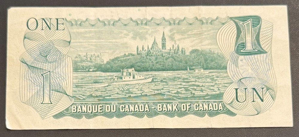 1973 CANADA 1 ONE DOLLAR BILL BANK NOTE
