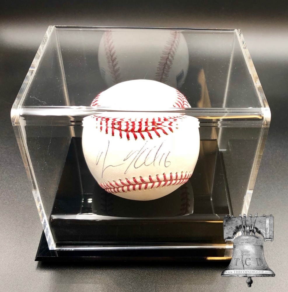MLB Baseball Holder Premium Display Case BCW Autograph Stand Acrylic Storage