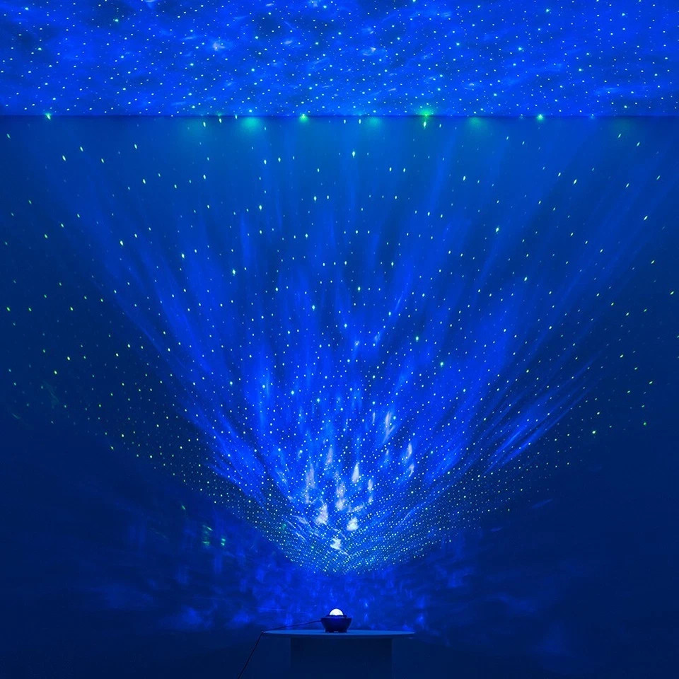 Starry Sky Projection Light Galaxy Night Light Bluetooth Music Player Remote Las