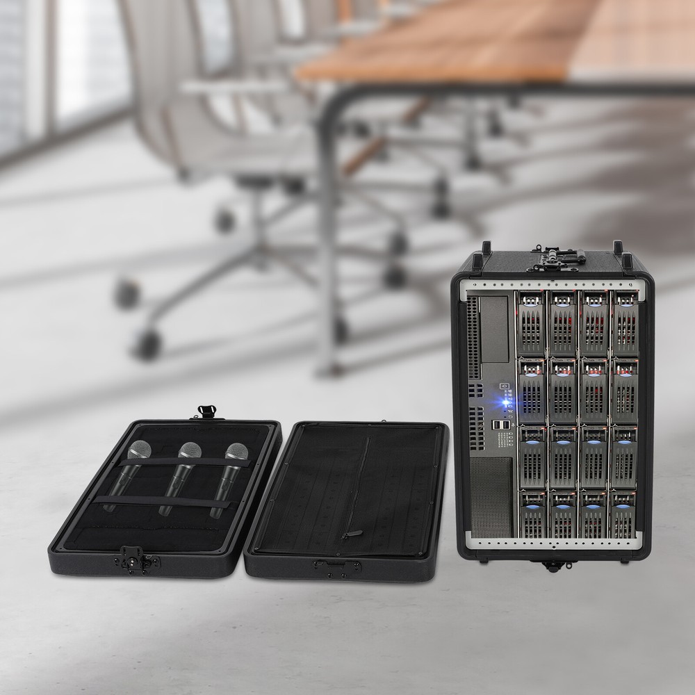 Rack Case 6U Rack Case Dust-Proof 6U Rack Case+Microphone Storage CompartmentUS