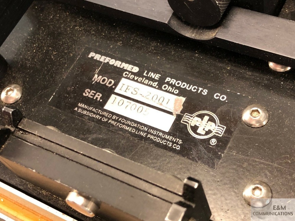 IFS-2001 PERFORMED LINE PRODUCTS INTELLIGENT FUSION SPLICER + DOCS & ACCESSORIES
