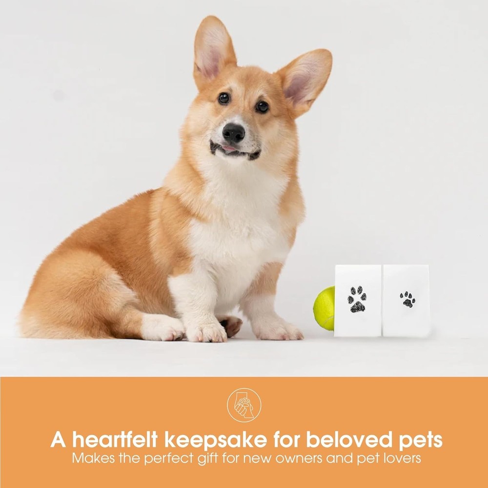 Mess-Free Pet Paw Print Impression Set - Ideal for Small & Medium Pets