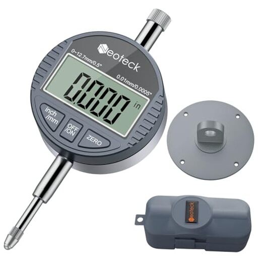 DTI Digital Dial Indicator 0.01mm/0.0005 inch Digital Probe Indicator Dial