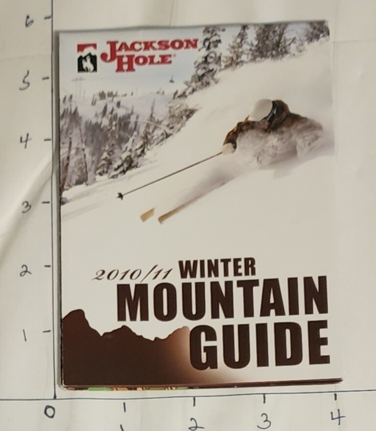 2010/11 JACKSON HOLE SKI RESORT TRAIL MAP   MINT