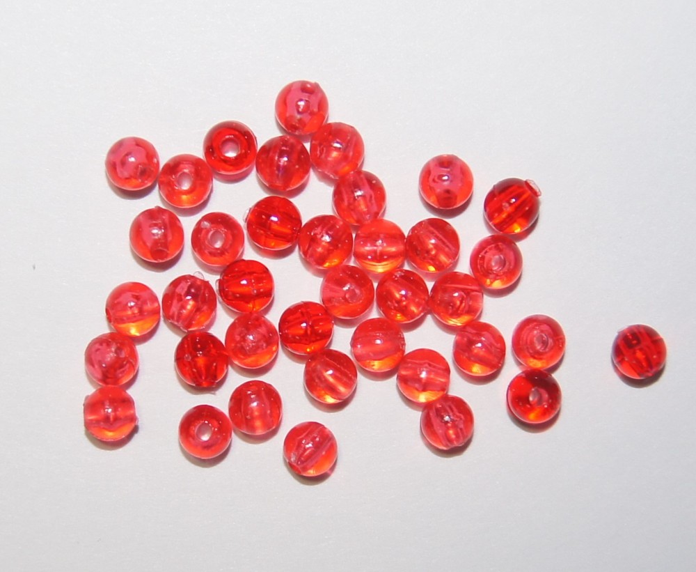 Round Premium Plastic Beads, 5mm Dia. (100) Per Pack, carpmastergary