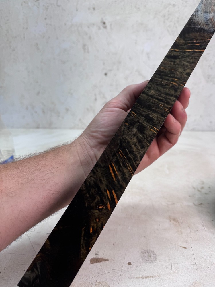 Stabilized Amboyna Burl Pool Cue Blank | SAB 877