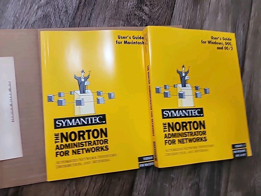Symantec Norton Administrator for Networks Node 5 ver 15 Windows DOS Macintosh