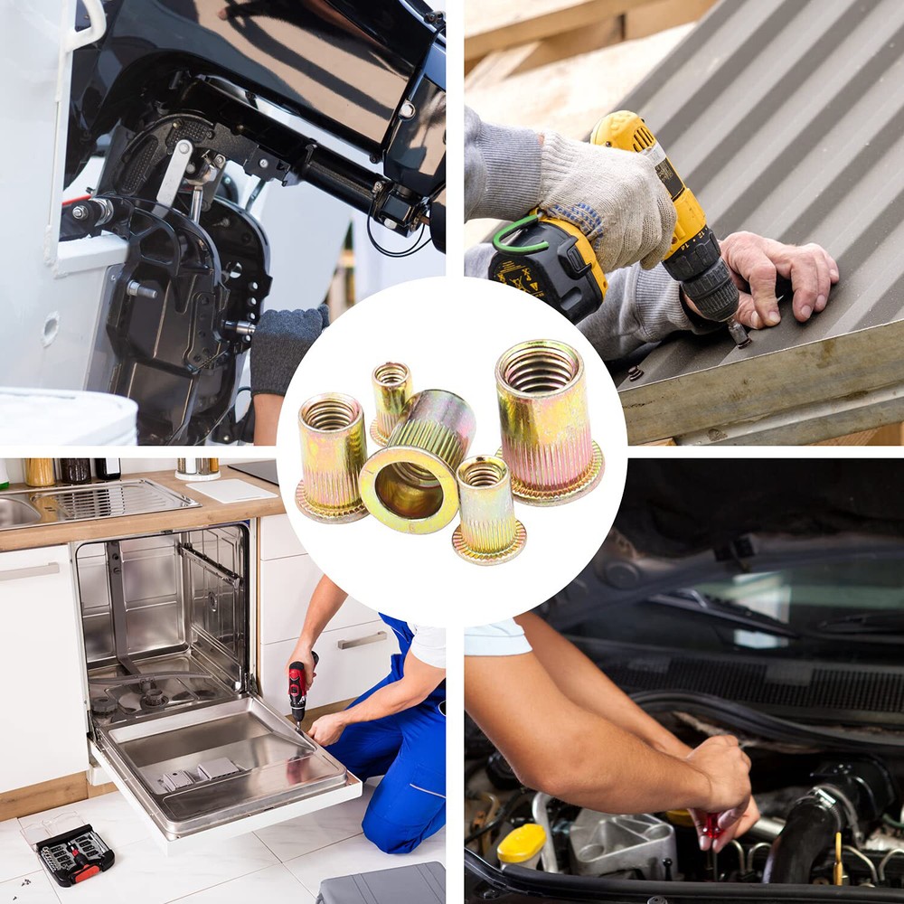 1450PCS Rivet Nut Kit to Rivnut Tool Nut Setter Gun Thread Setting Nutsert Tool