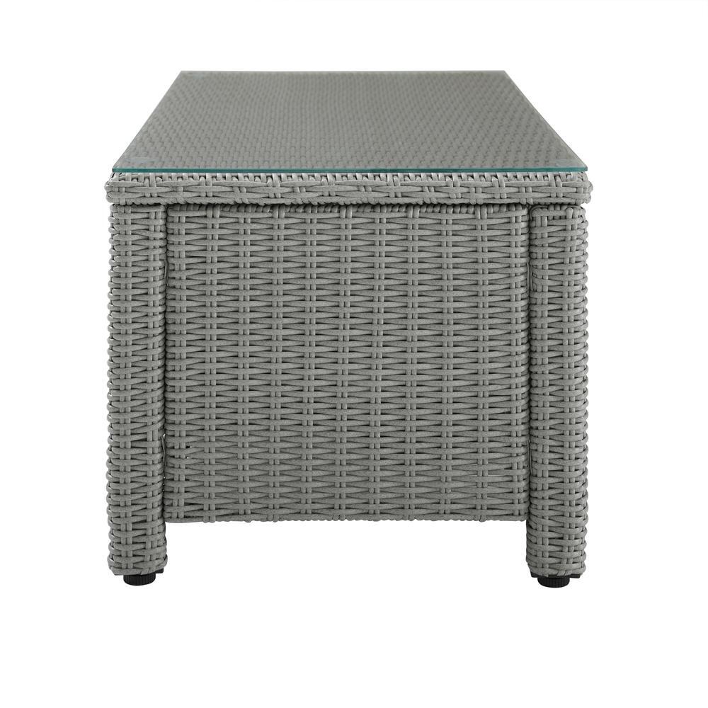 Bradenton Outdoor Wicker Coffee Table Gray