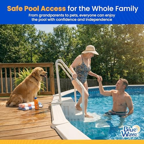 Blue Wave Easy Pool Step Above Ground Swimming Pool Step to Deck Pool Step Only