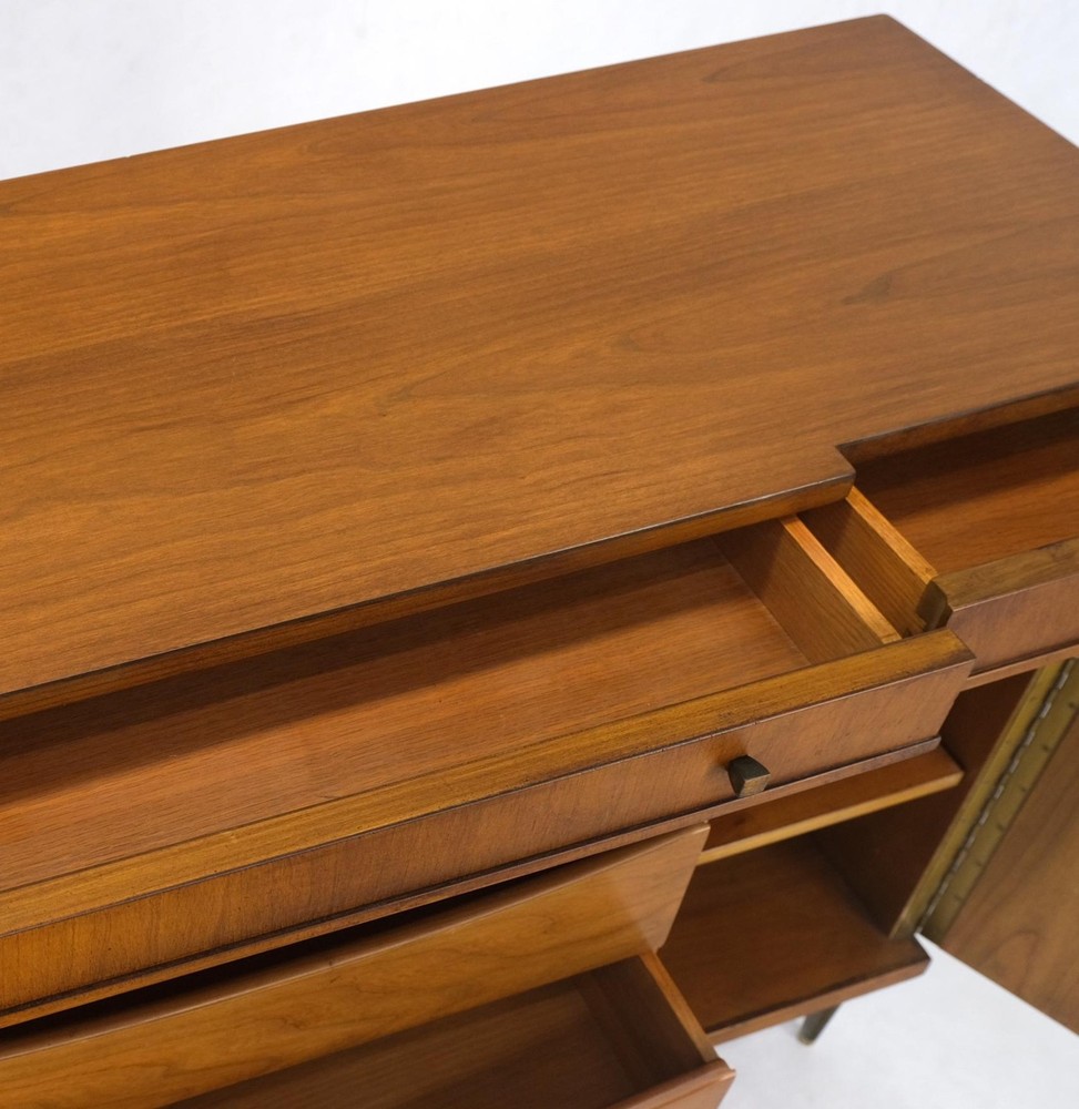 Widdicomb Tambour Doors Compartment Console Server Credenza Cabinet Sideboard