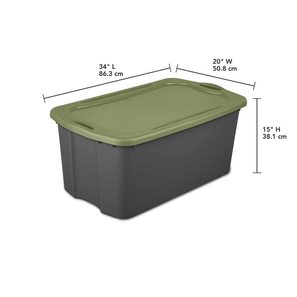 Sterilite EZ Carry 30 Gallon Extra-Large Storage Bin, Plastic Storage Container