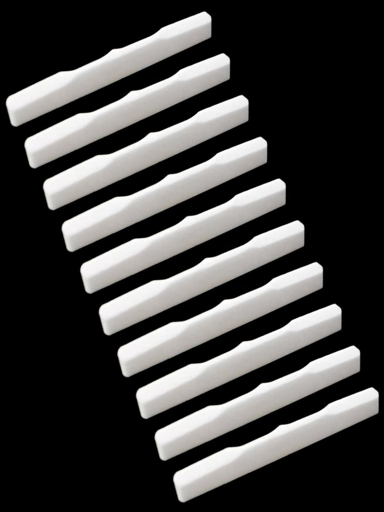 10x Bone Ukulele Saddle 2-1/2" (62mm) Compensated