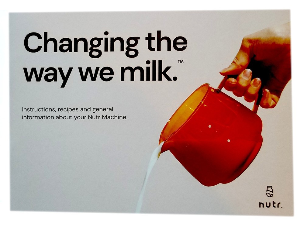 Nutr Machine, Single Serve Automatic Milk Maker, Black, 3 Temp Settings