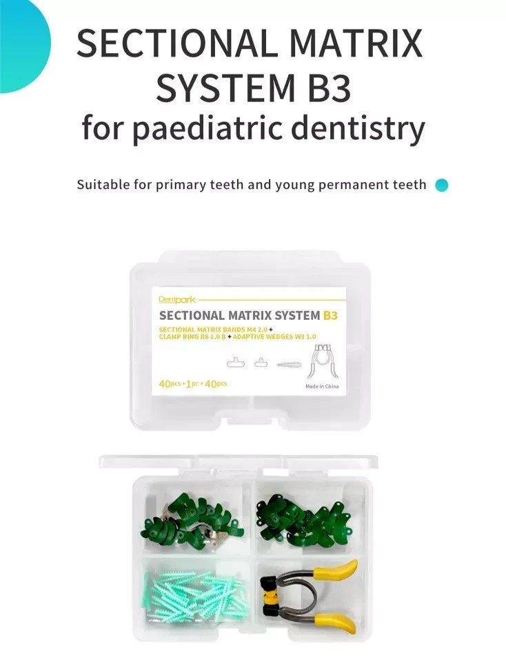 Dental Adaptive Wedges Paediatric Sectional Matrix System Kit B3 Ring Instrument
