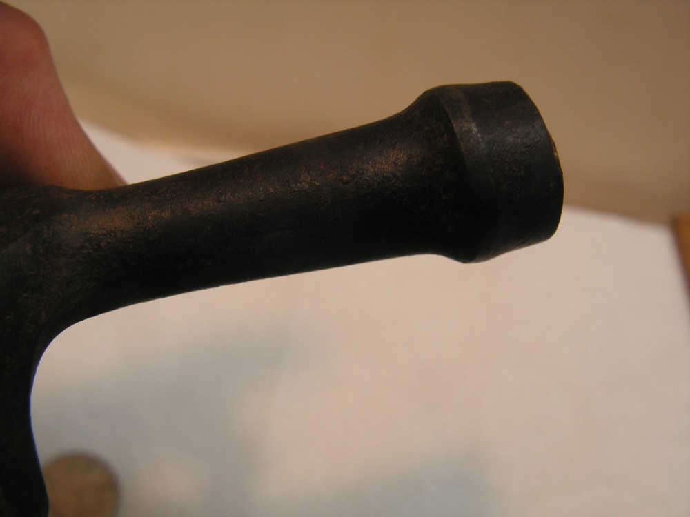 Vintage Antique Wrought Iron Fireplace Fire Pit Tool replacement ends paws, Coal