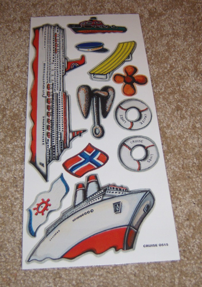 Not So Cute Sticker Sheet ~ Cruise Ships.