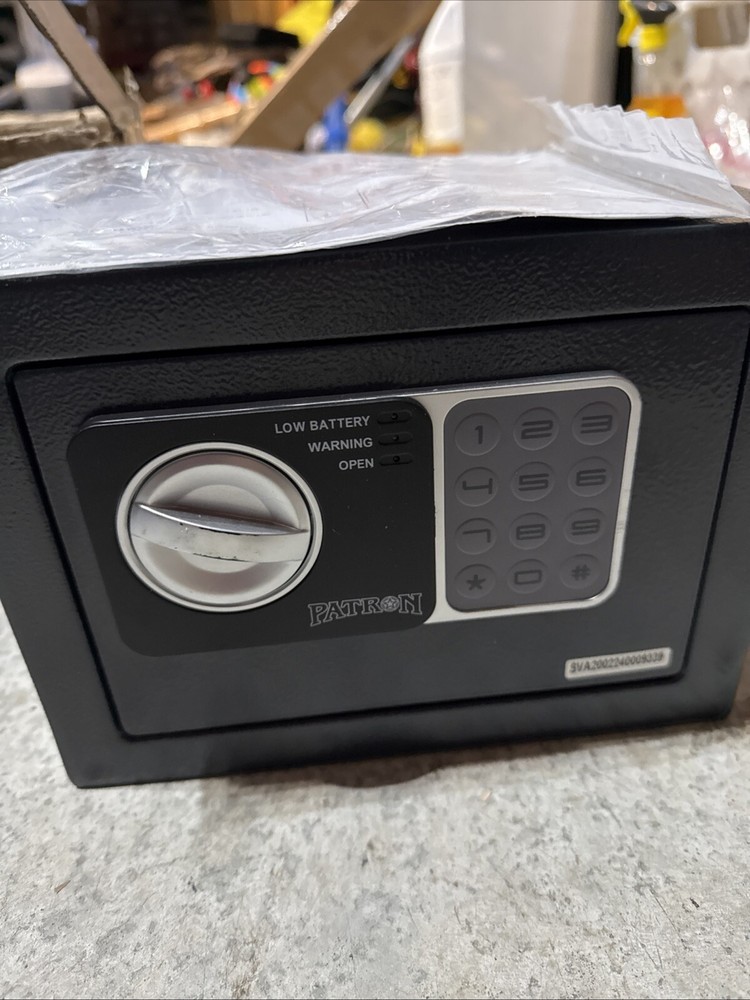 PATRON Small Safe Box MODEL 17NEF-FP Gray