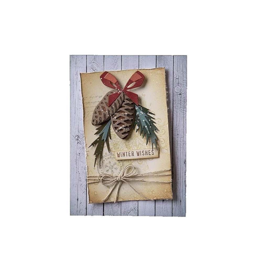 Sizzix Thinlits Tim Holtz Festive Trims Colorize Christmas Cutting Dies 664733