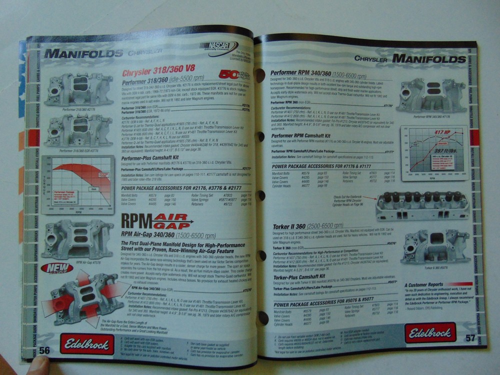 Vintage Original 2000 Edelbrock Performance Catalog
