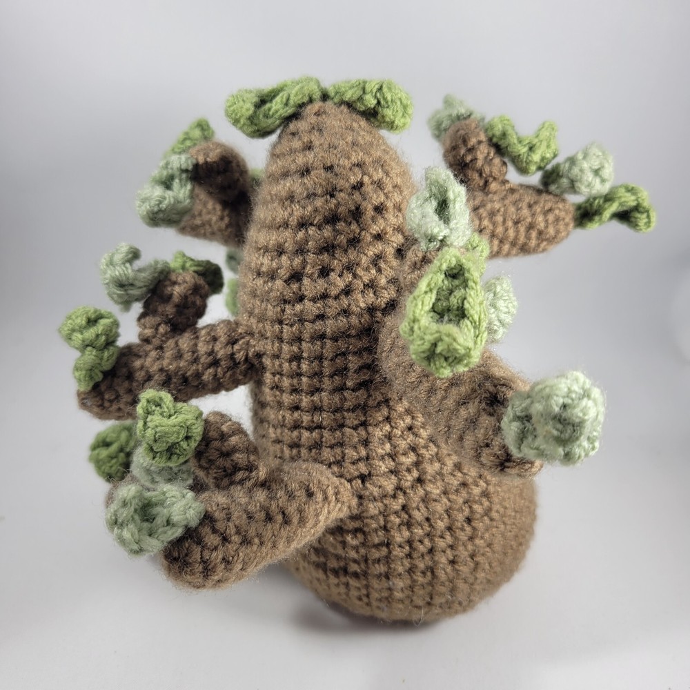 Amigurumi Crocheted Tree Plush Tree with Branches & Leaves 6 Inches