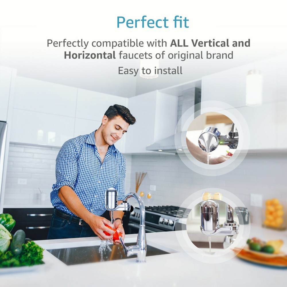 AQUACREST NSF Certified Water Filter,Replacement for RF-3375 Faucet Water Filter