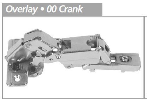 (12 Pack) 165 Degree Easy Clip Hinge Half-Overlay 08 Crank