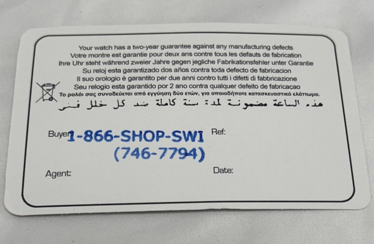 Jacques Lemans International Guarantee