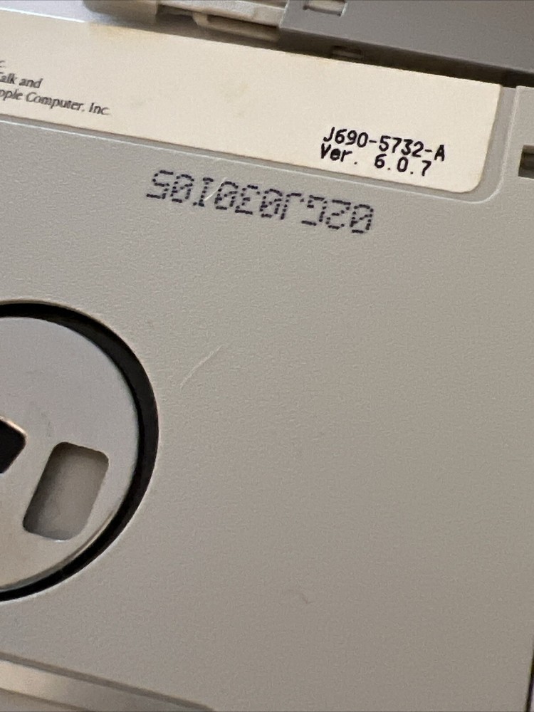 5 Vintage 1990 Apple Macintosh Floppy Disk Hypercard System Startup Additions