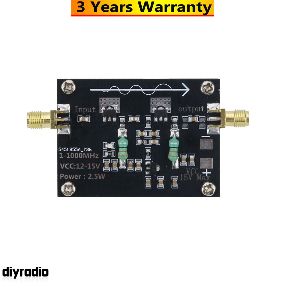 1-1000MHz 2.5W RF Power Amplifier HF VHF UHF FM Frequency Modulation Amp Module