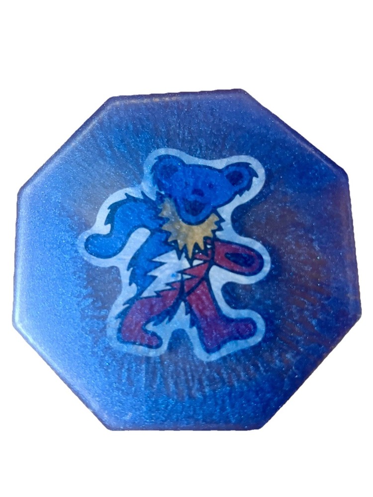 Handmade Grateful Dead Resin Coaster Set