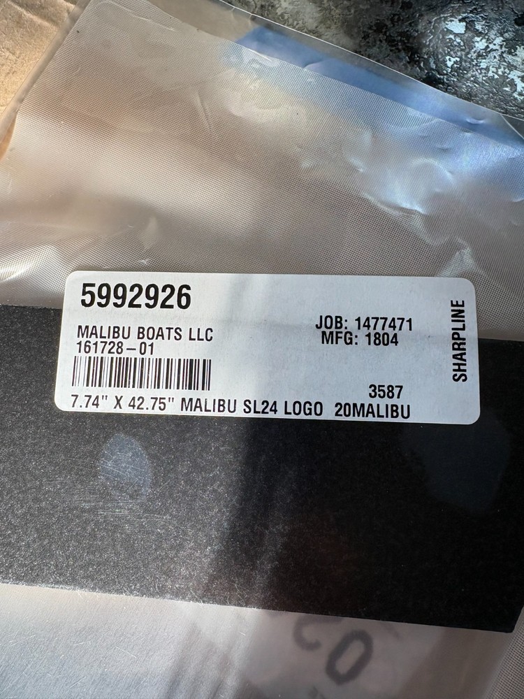 MALIBU EMBLEM - NEW - 5992926