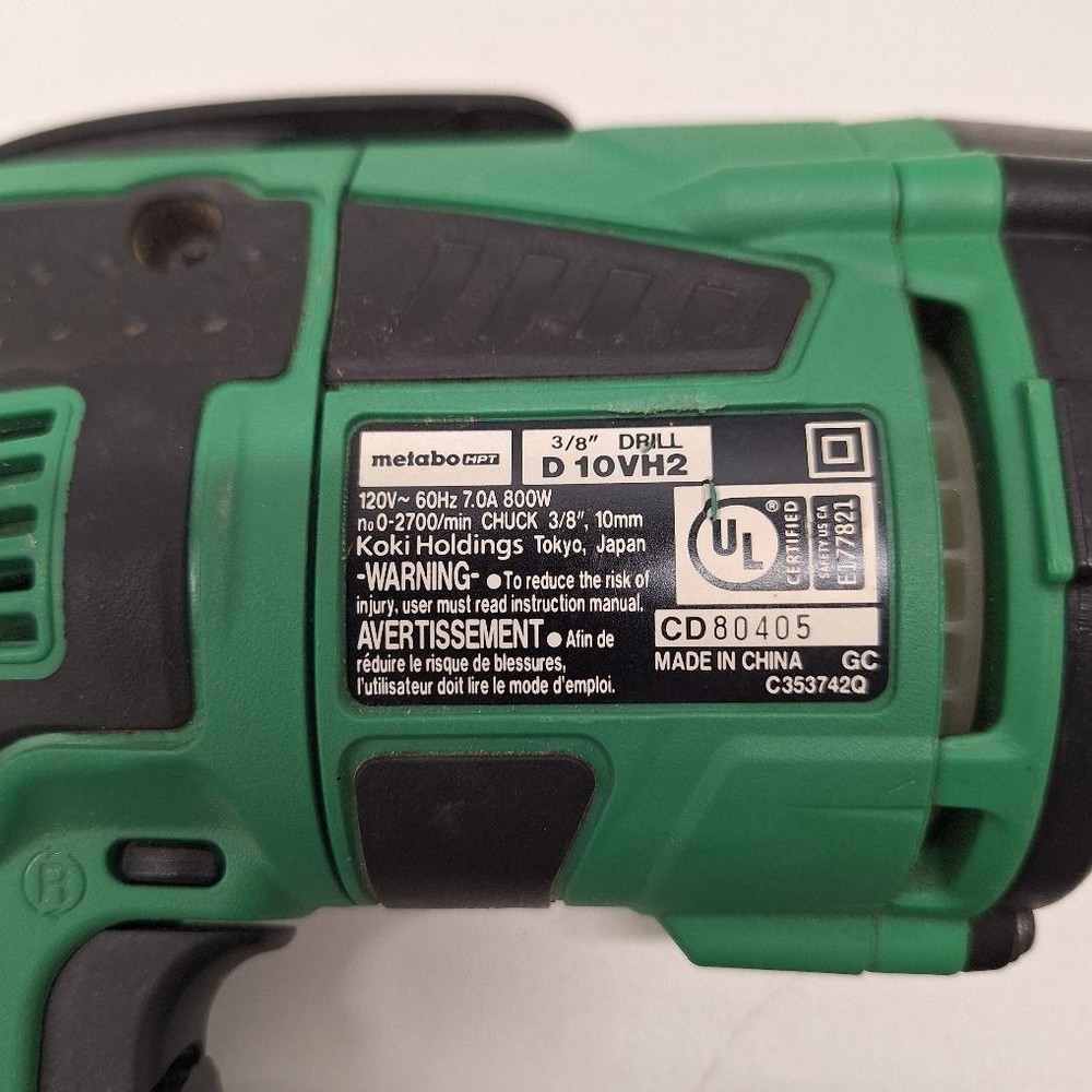 120V 7A METABO DRILL DRIVER | MISSING SAFETY HANDLE (P06033478)
