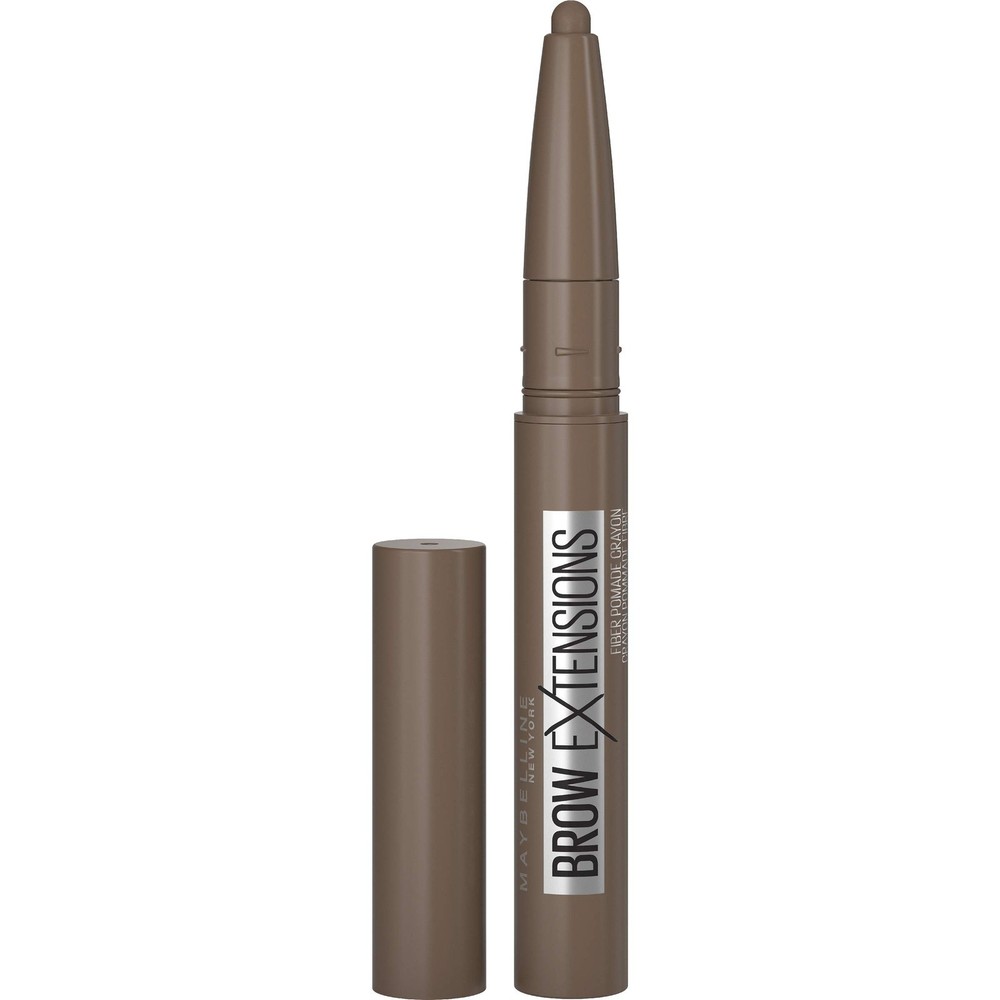 Maybelline 3-PACK Brow Extensions Fiber Pomade Crayon, 257 Medium Brown
