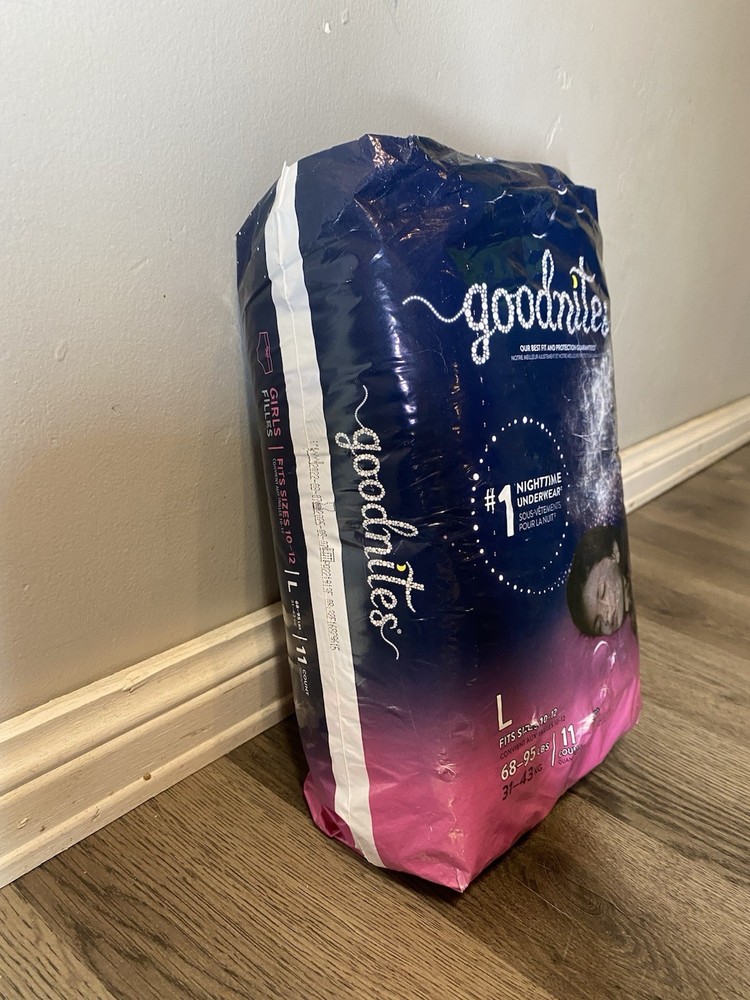 Vintage Pink Cupcake Goodnites Pull Ups Diapers Size L/XL 20 Count