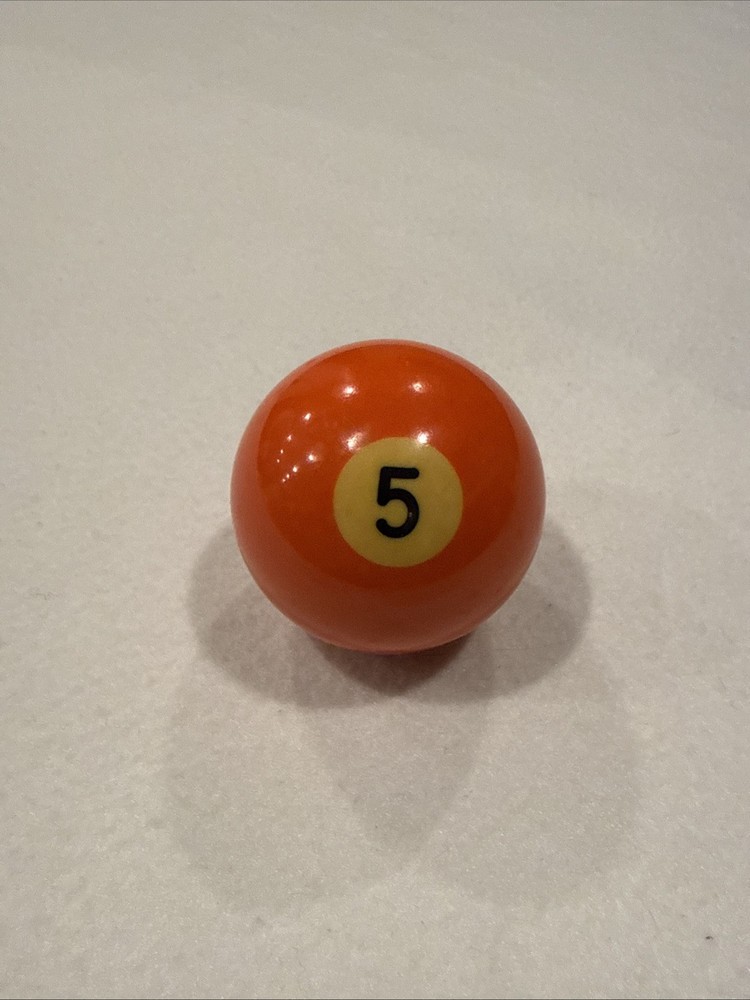 Solid Orange #5 Replacement Japer Billiard Pool Ball Regulation Size
