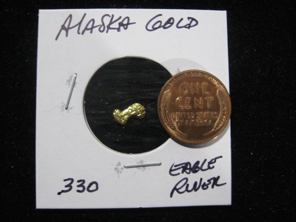 ALASKA GOLD NUGGETS EAGLE RIVER  .330 GRAM