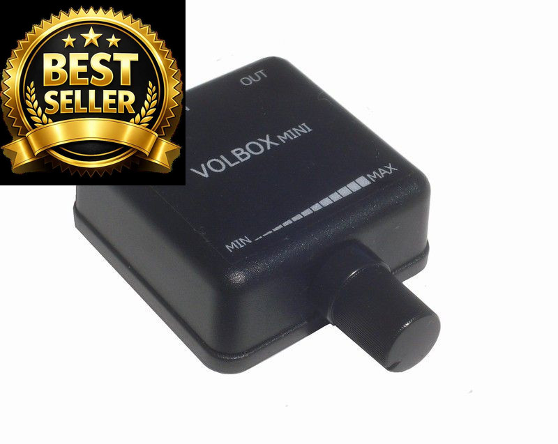 Volbox Mini inline volume control in-line headphone audio adjuster Black