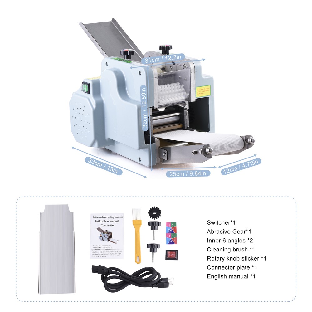 New Automatic Dumpling Skin Machine 110V Dumpling Wrapper Maker 60 Pieces/Min