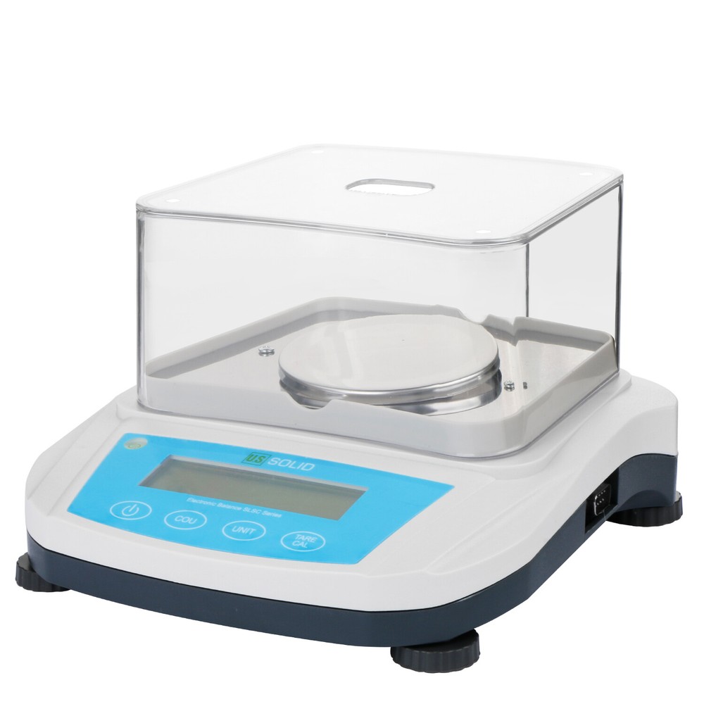 U.S. Solid Analytical Balance 200 x 0.001 g 1mg Precision Scale RS232 Interface