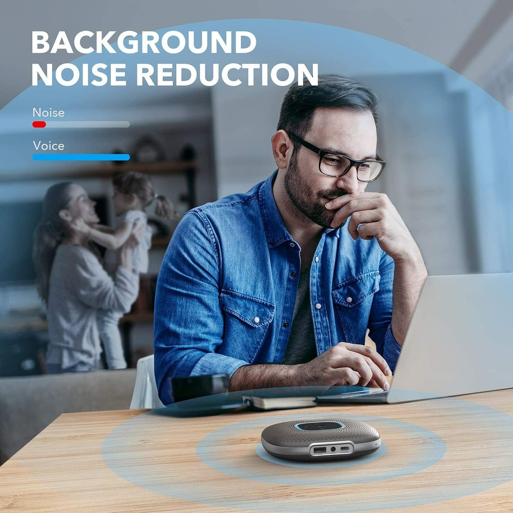 Anker PowerConf Bluetooth Conference Speaker Meeting Speakerphone 6 Mics| Refurb