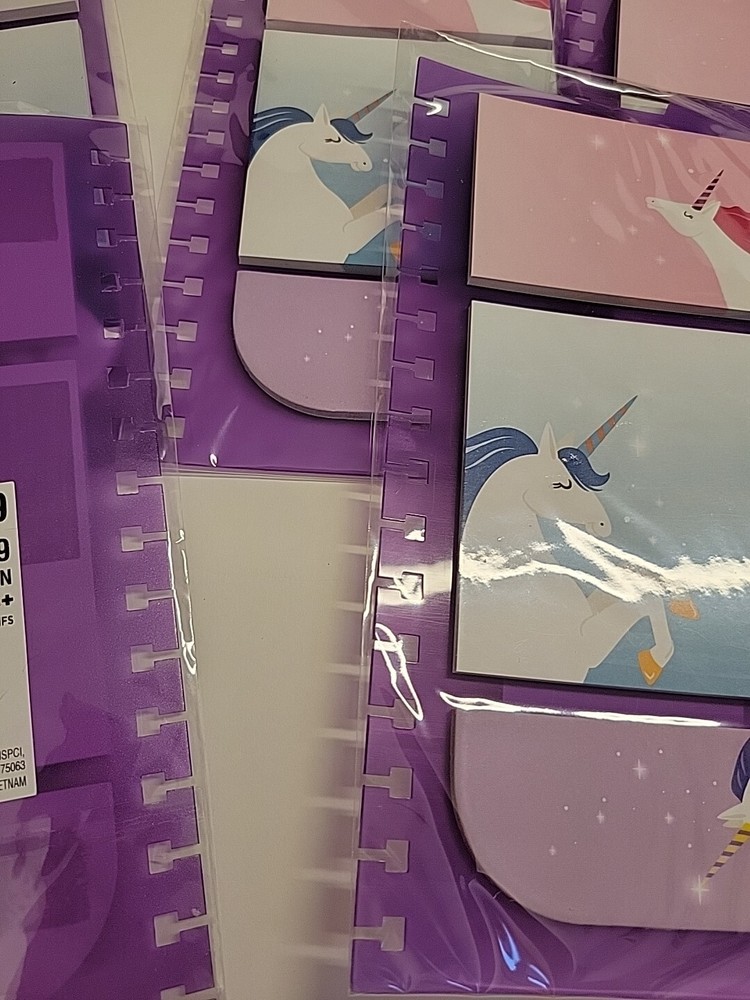 Lot Of 5 Creatology Planner Inserts Sticky Note Unicorn Divider