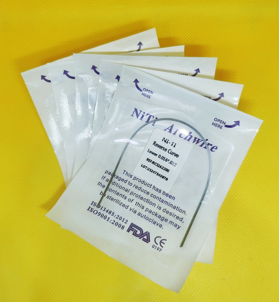 10Pack Dental Orthodontic Super Elastic NiTi Reverse Curve Rectangular Arch Wire