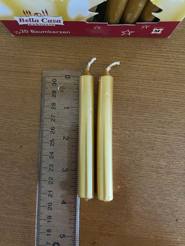 Gold Vintage Mini Candles